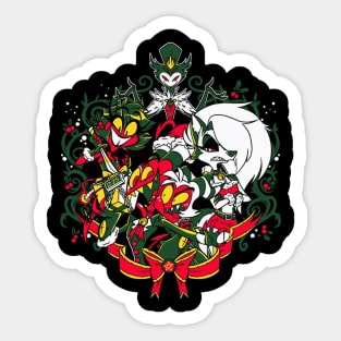 Christmas Retro Cartoon Sticker